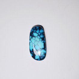 High quality natural blue webbed turquoise cab