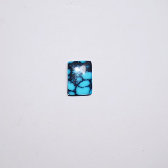 High quality natural blue webbed turquoise cab