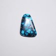 High quality natural blue webbed turquoise cab