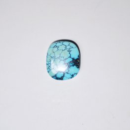 High quality natural blue webbed turquoise cab