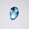 High quality natural blue webbed turquoise cab