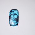 High quality natural blue webbed turquoise cab