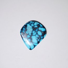 High quality natural blue webbed turquoise cab