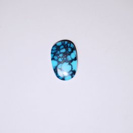 High quality natural blue webbed turquoise cab